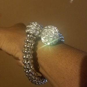 Costume jewelry silver bracelet